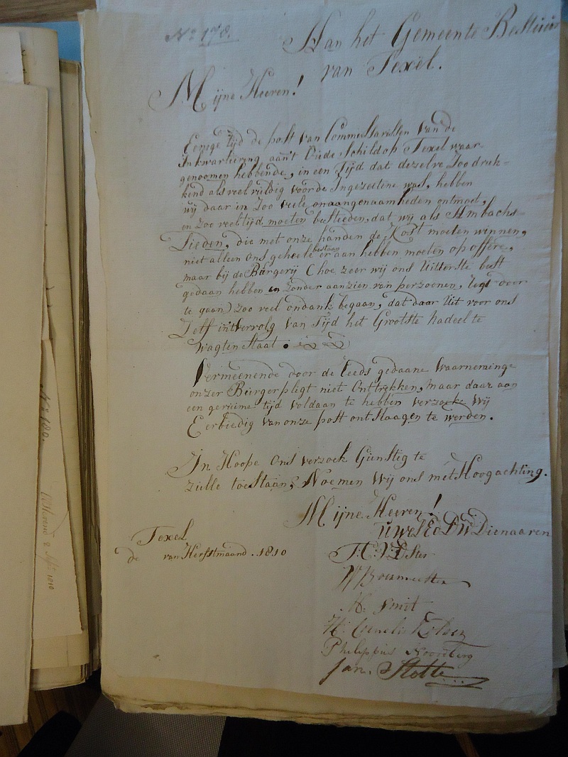 Brief Texel 1799